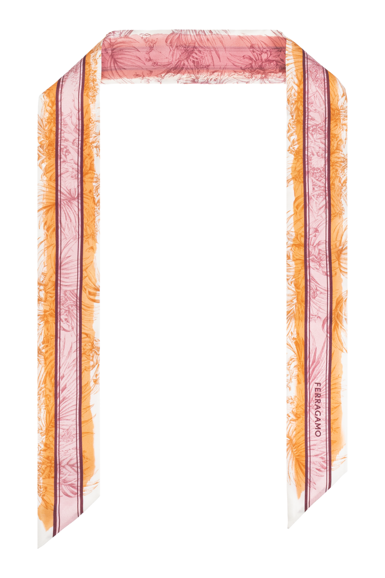 スカーフ FERRAGAMO SCARF (320622762084 BEIGE) Silk scarf Salvatore Ferragamo Beige in Silk - 47174590